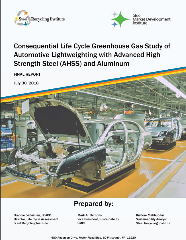 Consequential Life Cycle Greenhouse Gas Study of Automotive Lightweighting with Advanced High Strength Steel (AHSS) and Aluminum